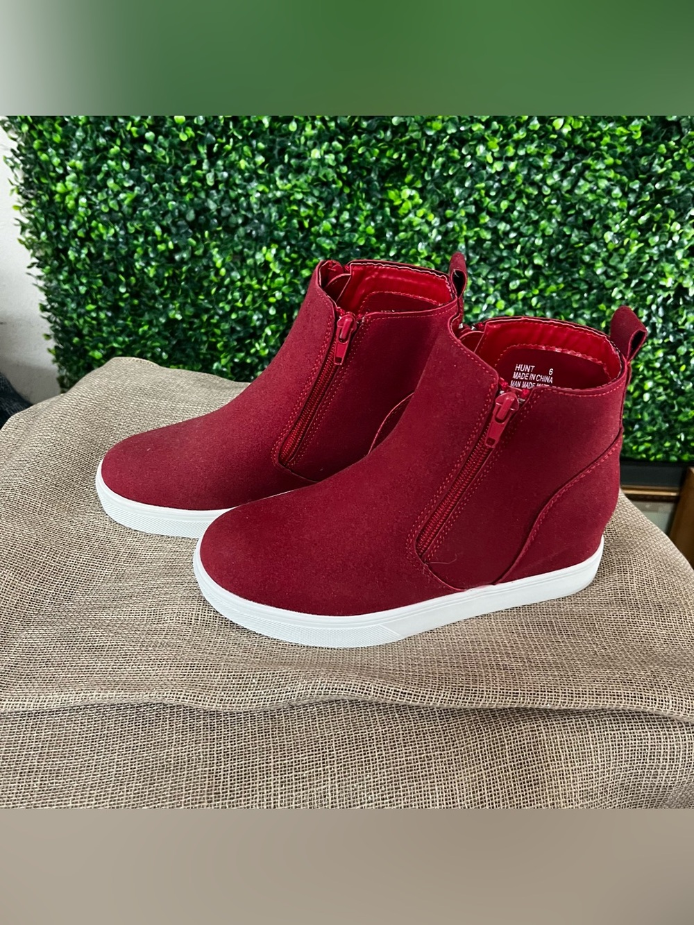 Boutique by Corky’s Hidden Wedge Women’s Sneaker Boots with Side Zips